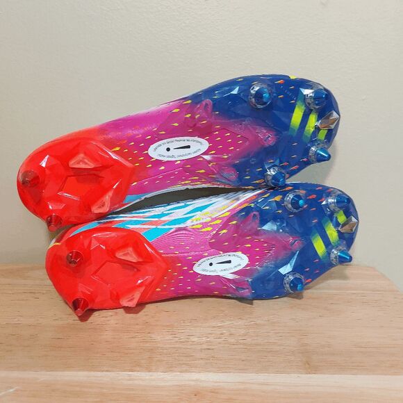 Adidas Predator Edge+ SG Soccer Cleats White Multi Color GW1035 Men's Size 11 - Picture 6 of 7